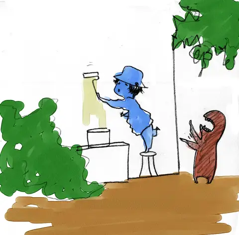 Dessin, juillet 2008