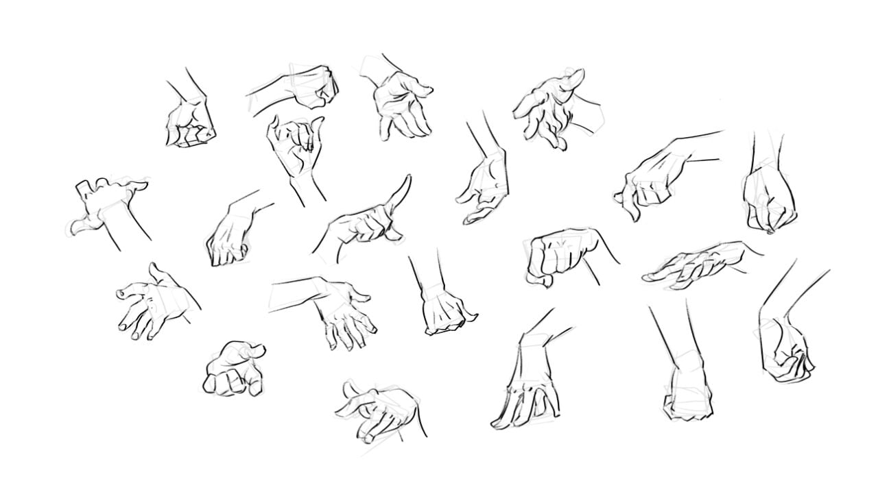 Apprendre à dessiner des mains (1/3)