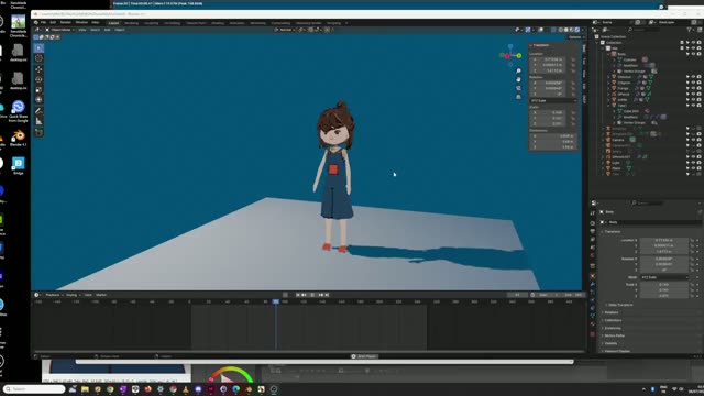 Projet Blender, animation du 2024-07-08