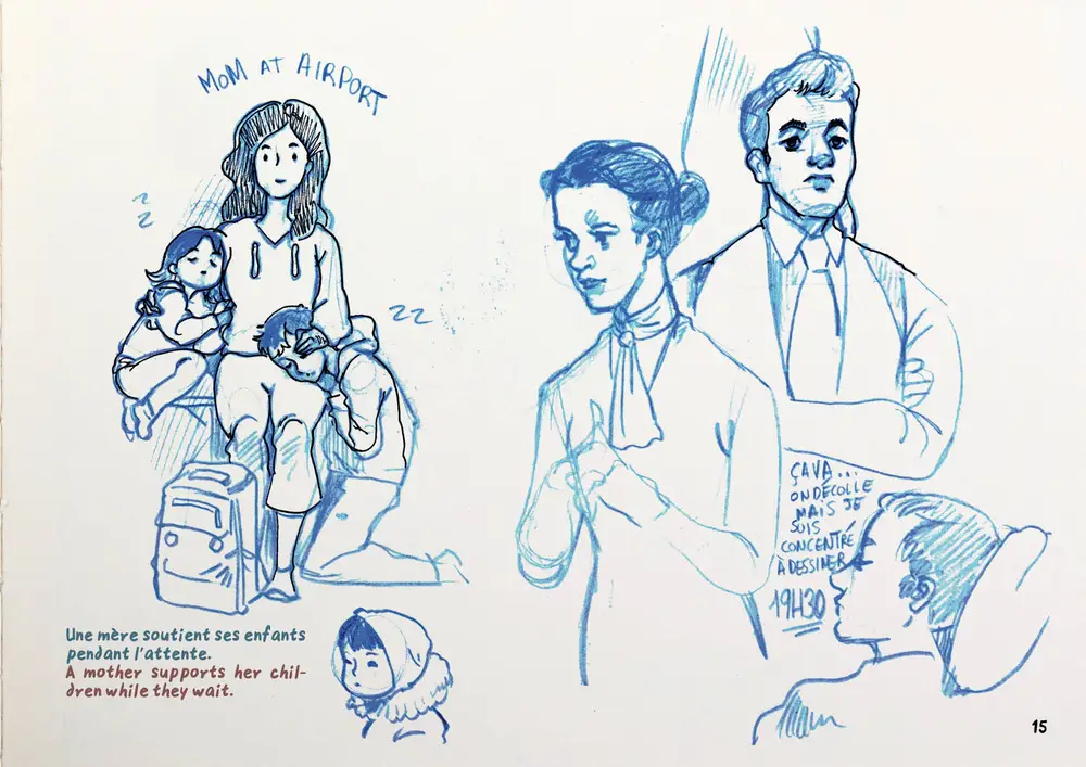 Drawing Korea, double page 8