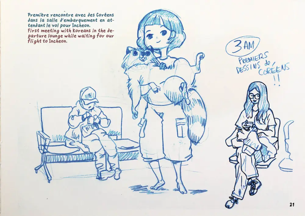 Drawing Korea, double page 13