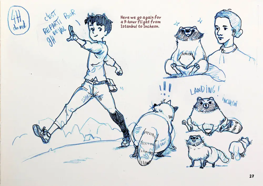 Drawing Korea, double page 16
