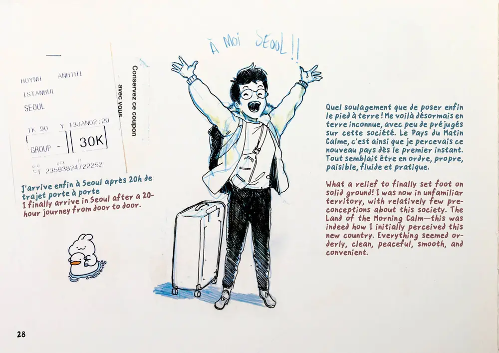 Drawing Korea, double page 17