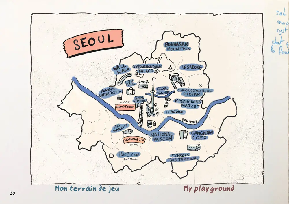 Drawing Korea, double page 19