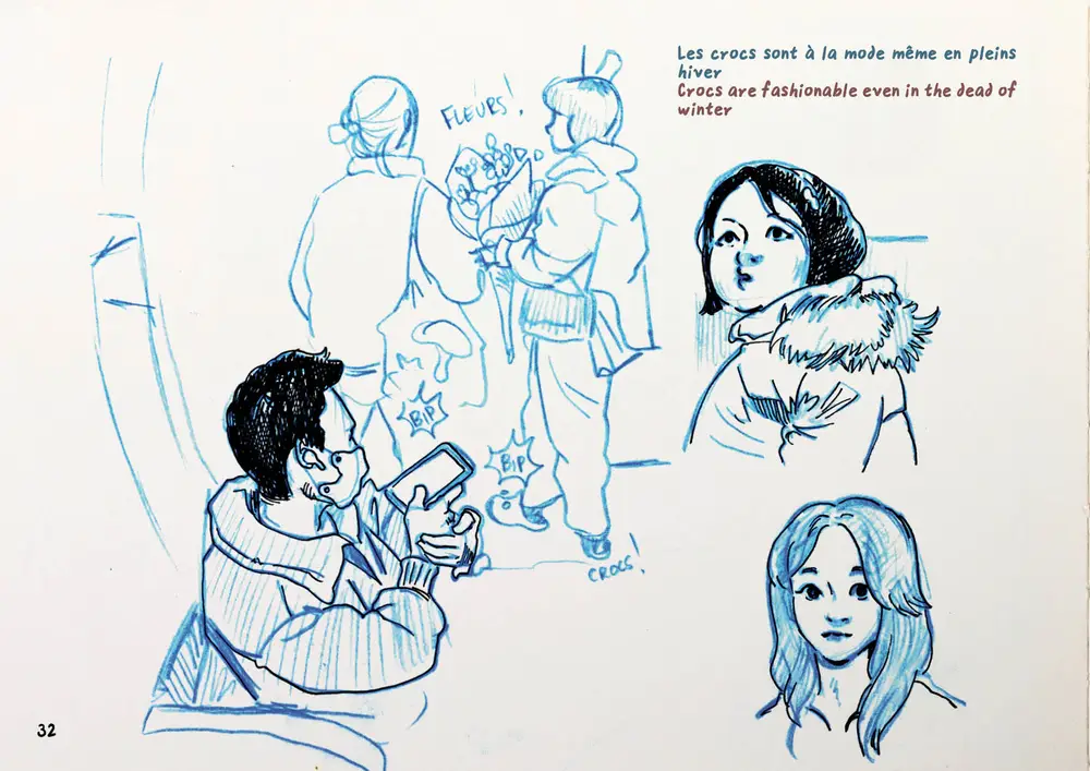 Drawing Korea, double page 21