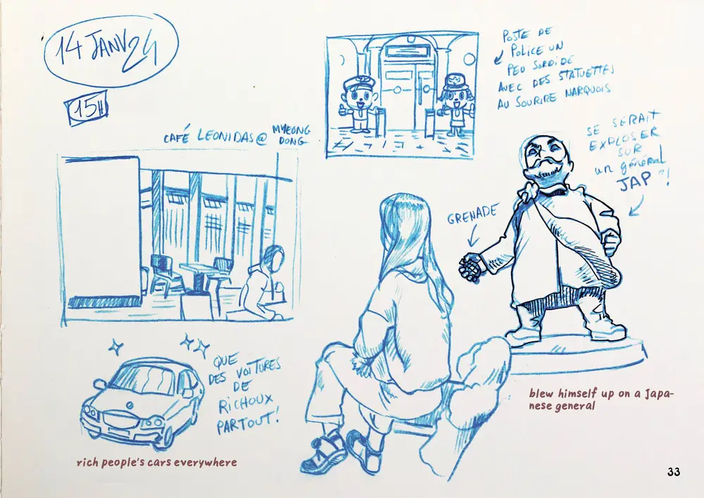 Drawing Korea, double page 22