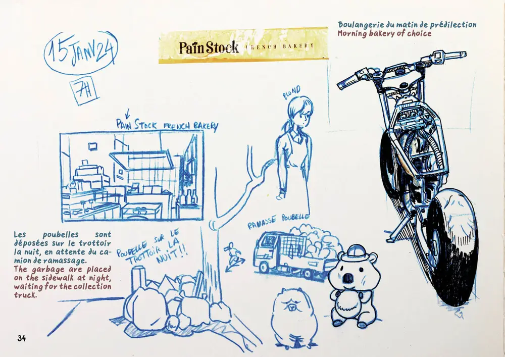 Drawing Korea, double page 23