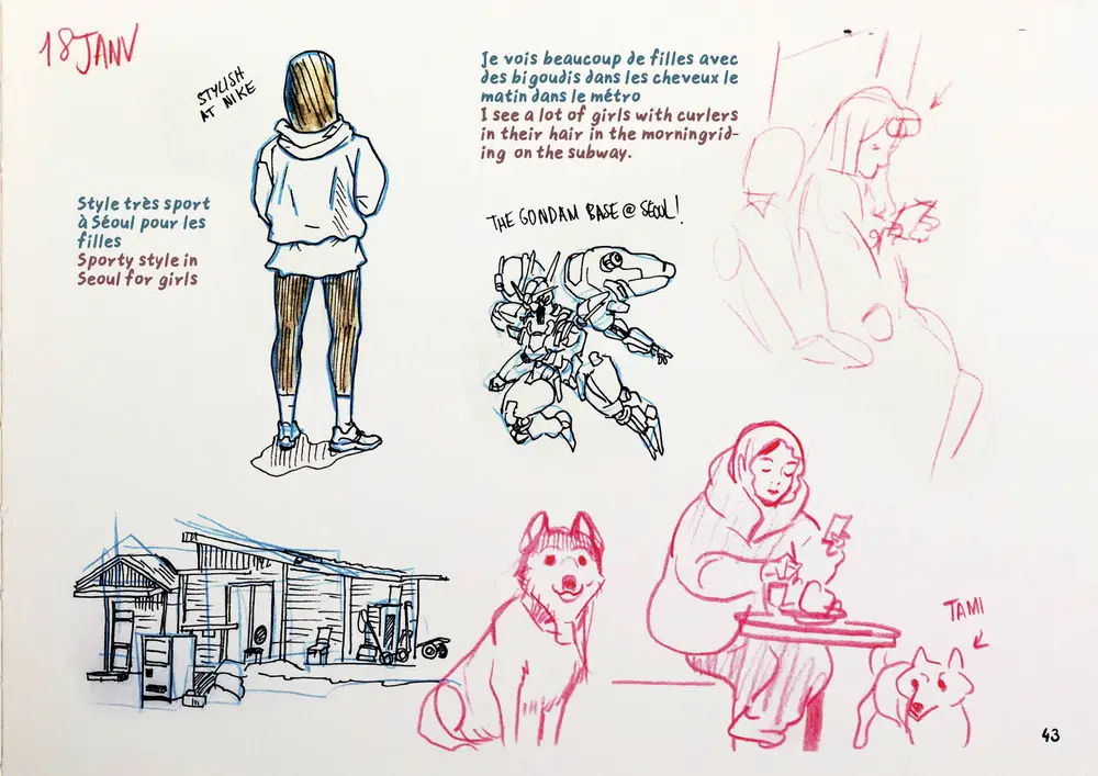Drawing Korea, double page 31