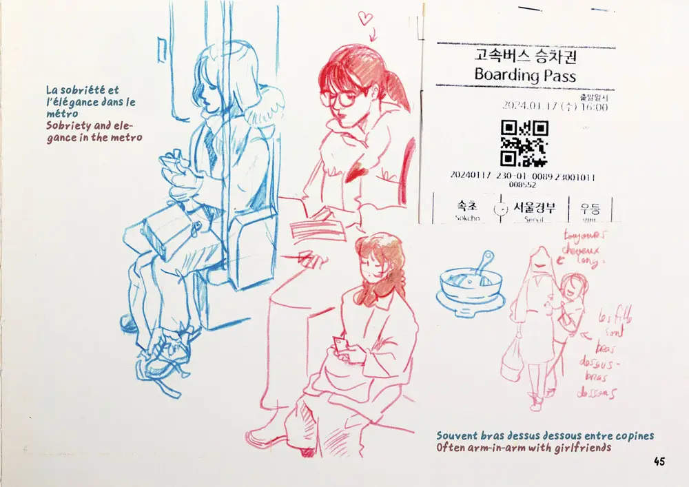 Drawing Korea, double page 33