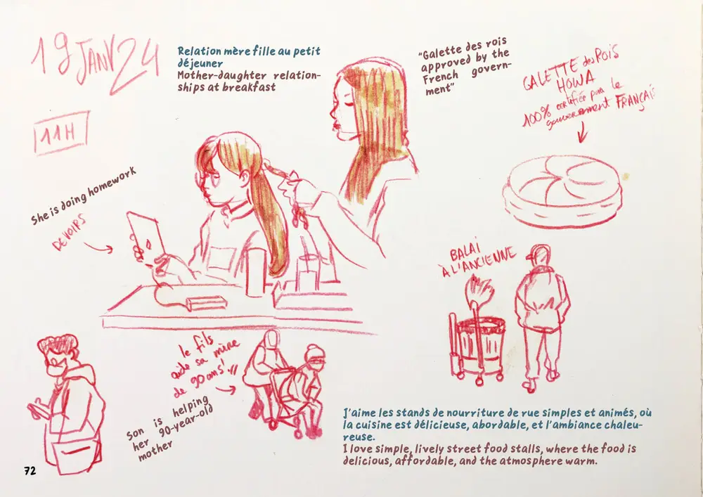 Drawing Korea, double page 50