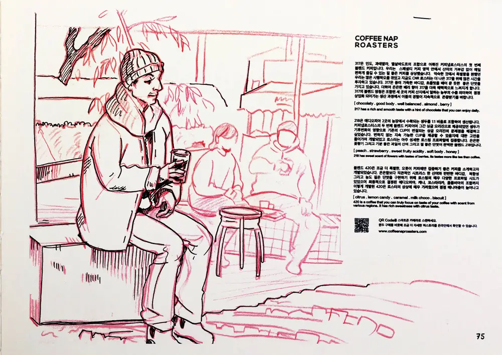 Drawing Korea, double page 53