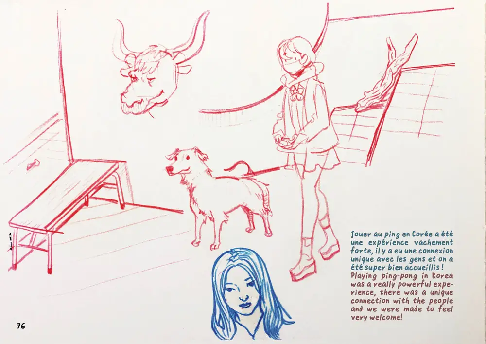 Drawing Korea, double page 54