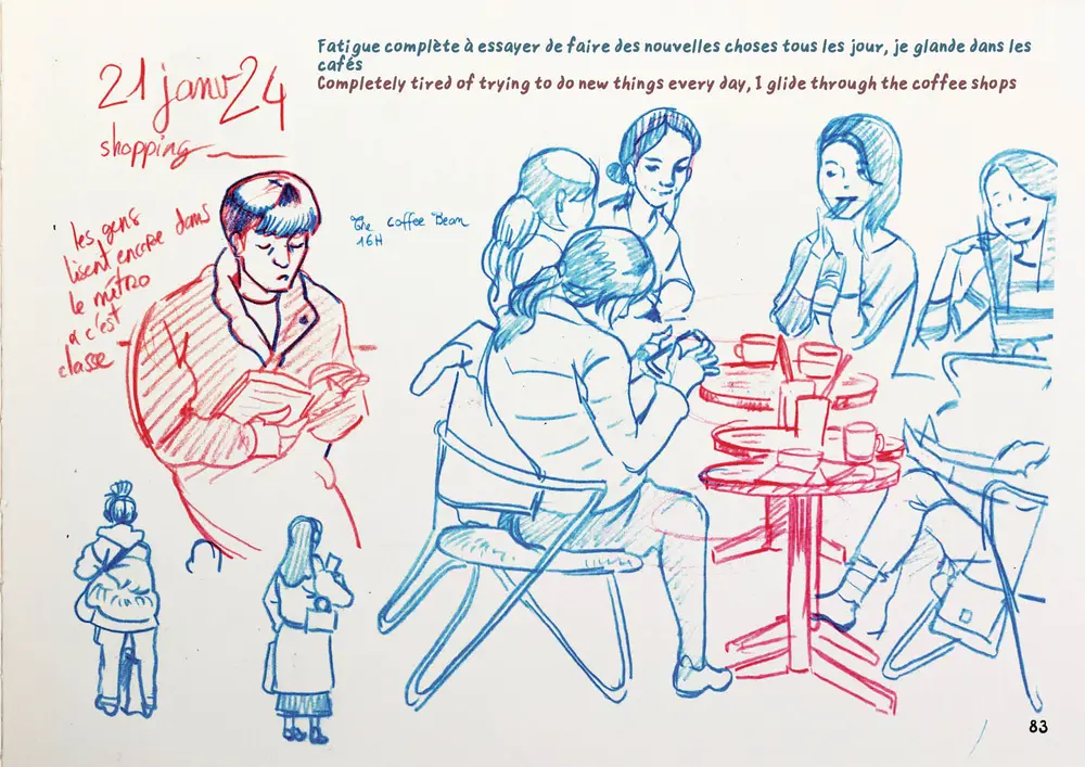 Drawing Korea, double page 59