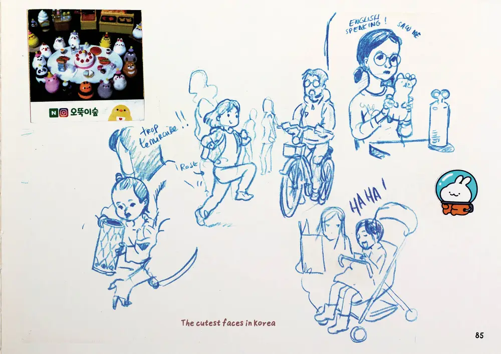 Drawing Korea, double page 61