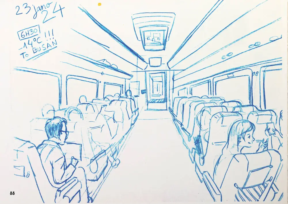 Drawing Korea, double page 64