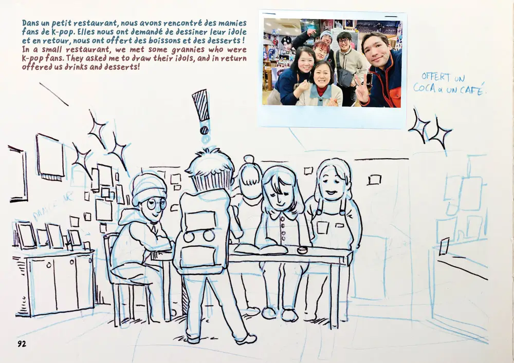 Drawing Korea, double page 67