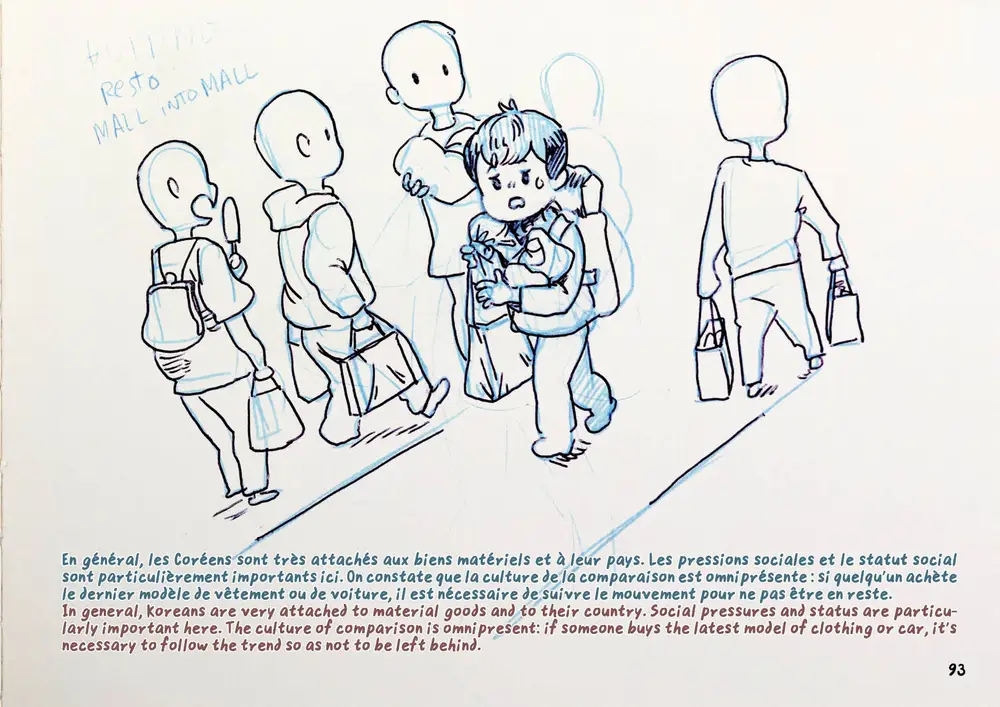 Drawing Korea, double page 68