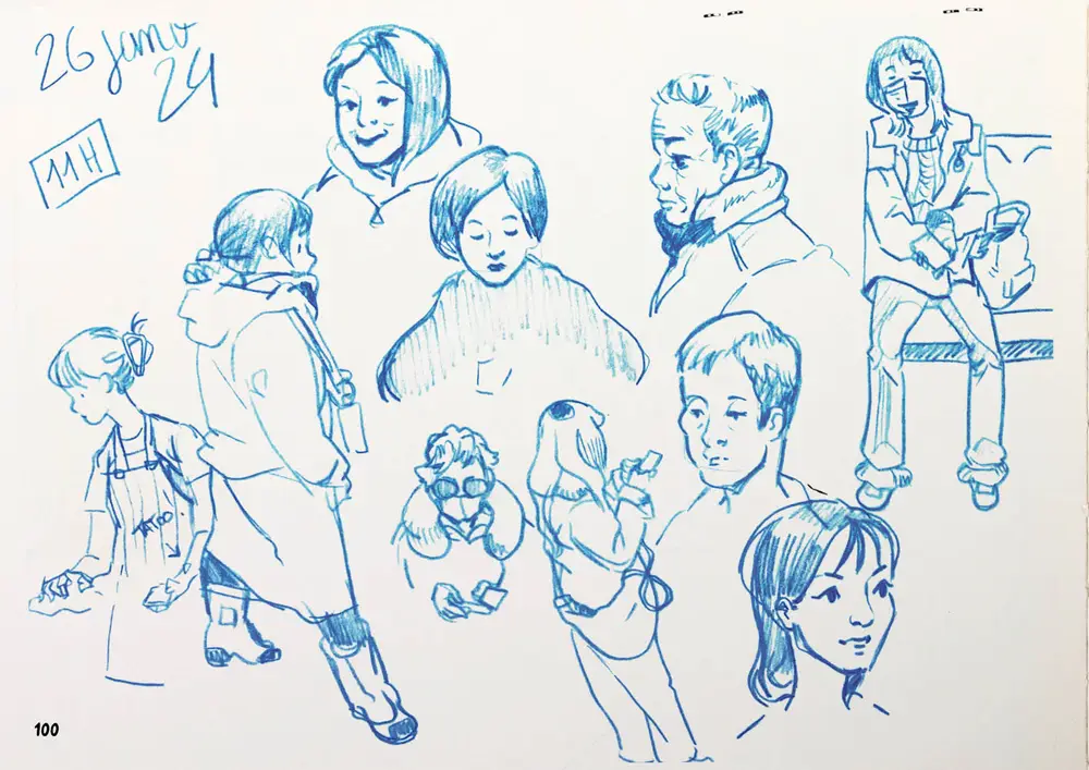 Drawing Korea, double page 70