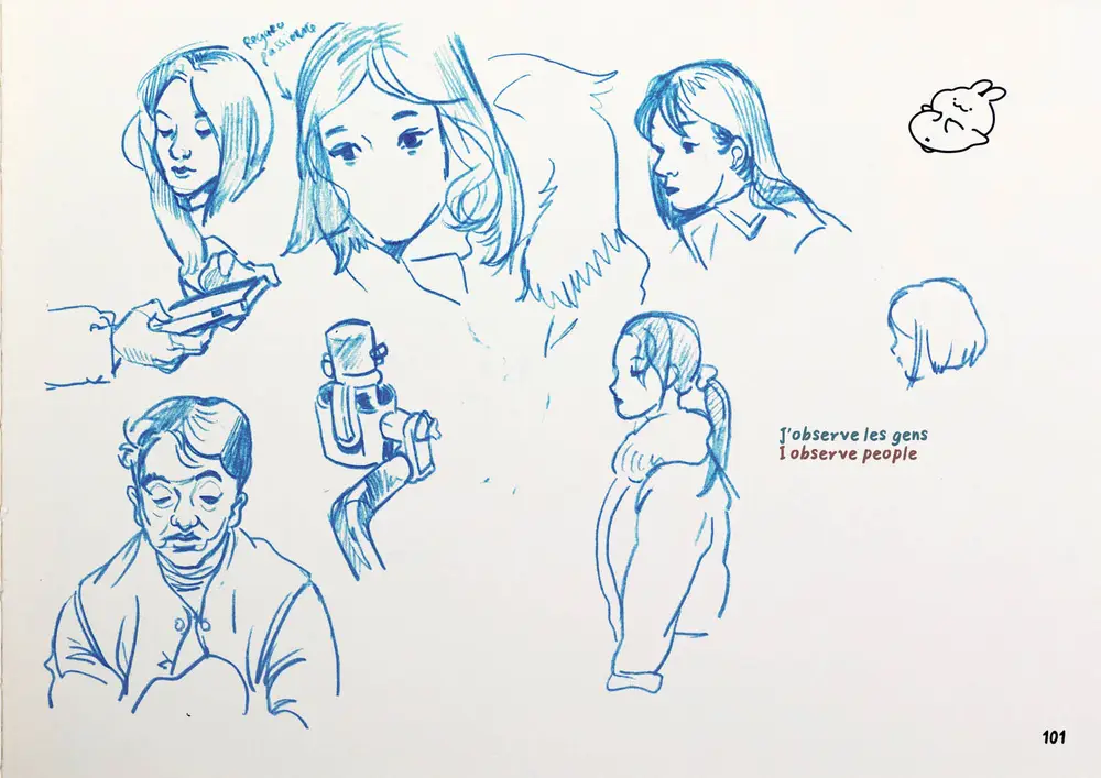 Drawing Korea, double page 71