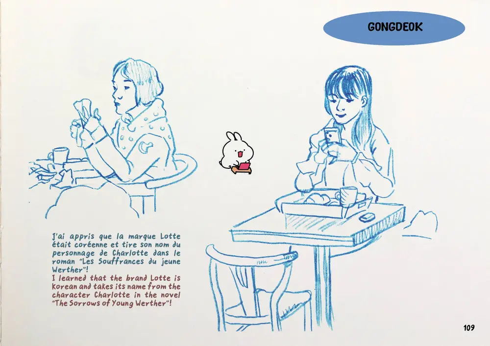 Drawing Korea, double page 73