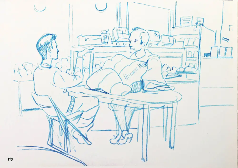 Drawing Korea, double page 74