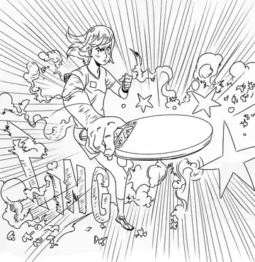 King of Ping, Les dessins finis, page 99