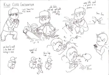 Carnet de Nouvelle-Zélande, Les pages du carnet, page 55
