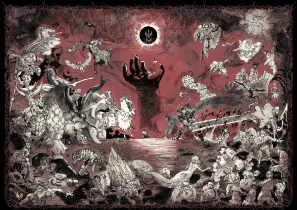 Berserk worldmap - Mousepad 70cm x 40cm - Image 6