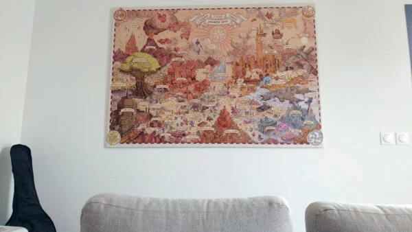 JRPG worldmap poster Final Fantasy Dragon Quest - Image 11