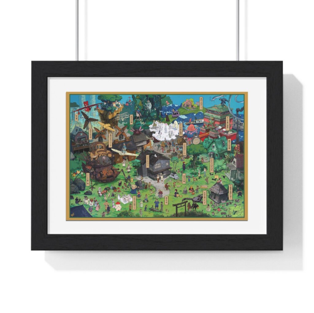 Ghibli Miyazaki movies worldmap