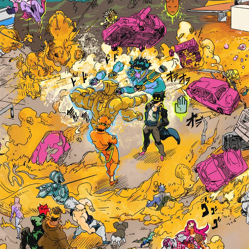 Jojo's Bizarre Adventure worldmap poster - Image 5