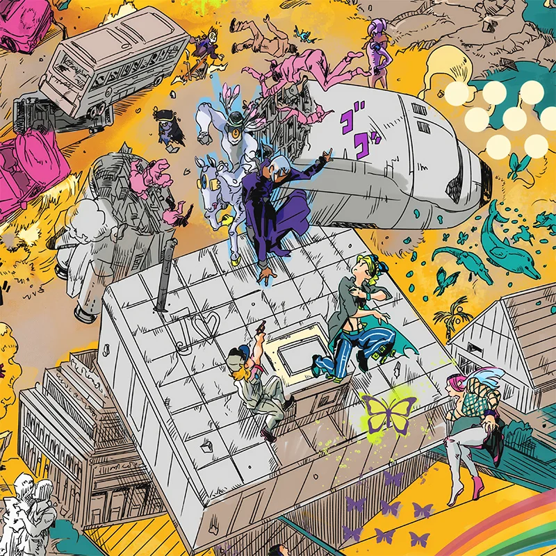 Jojo's Bizarre Adventure worldmap poster - Image 7