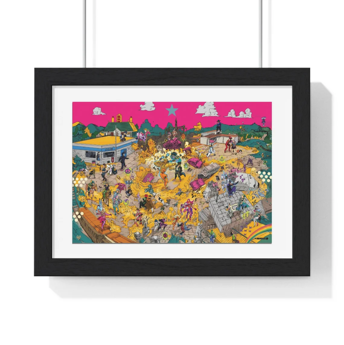 Jojo's Bizarre Adventure worldmap poster