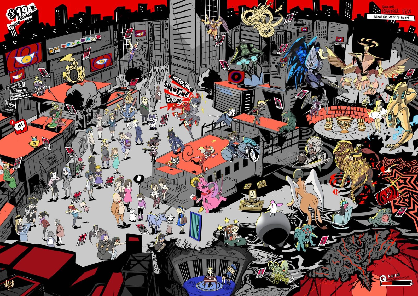 Persona 5 Royal worldmap poster - Nayth