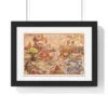JRPG worldmap poster Final Fantasy Dragon Quest