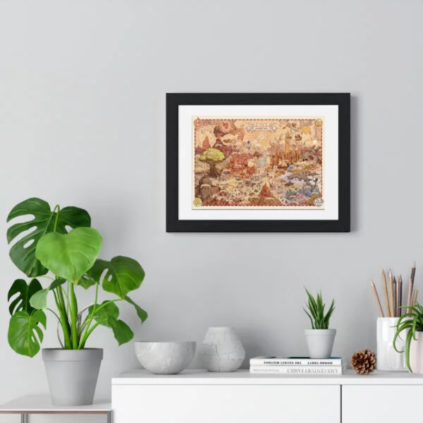 JRPG worldmap poster Final Fantasy Dragon Quest - Image 2