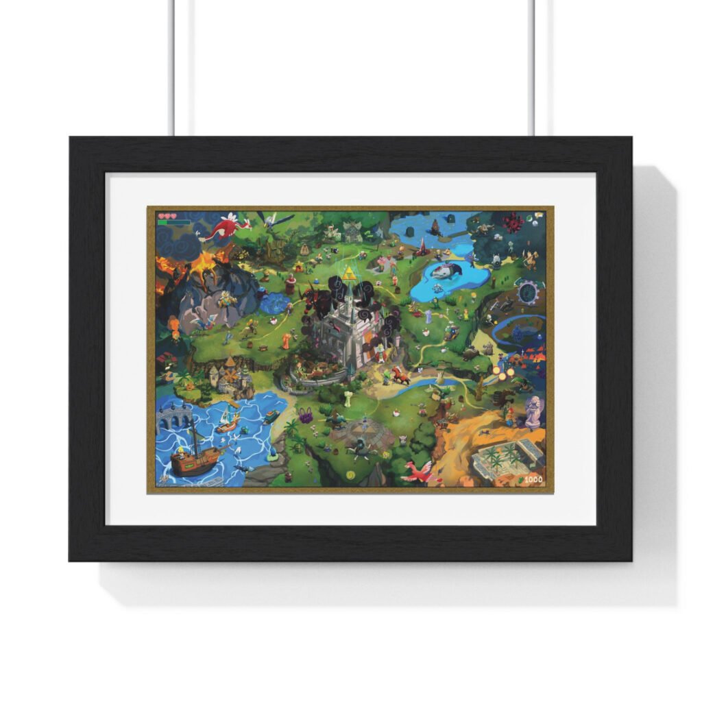 Zelda worldmap poster