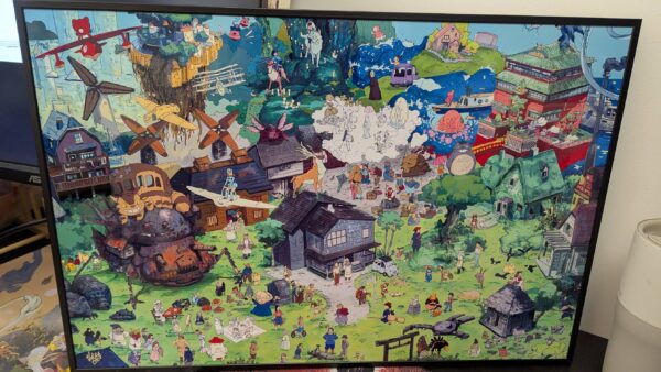 Ghibli Miyazaki movies worldmap Metal Print