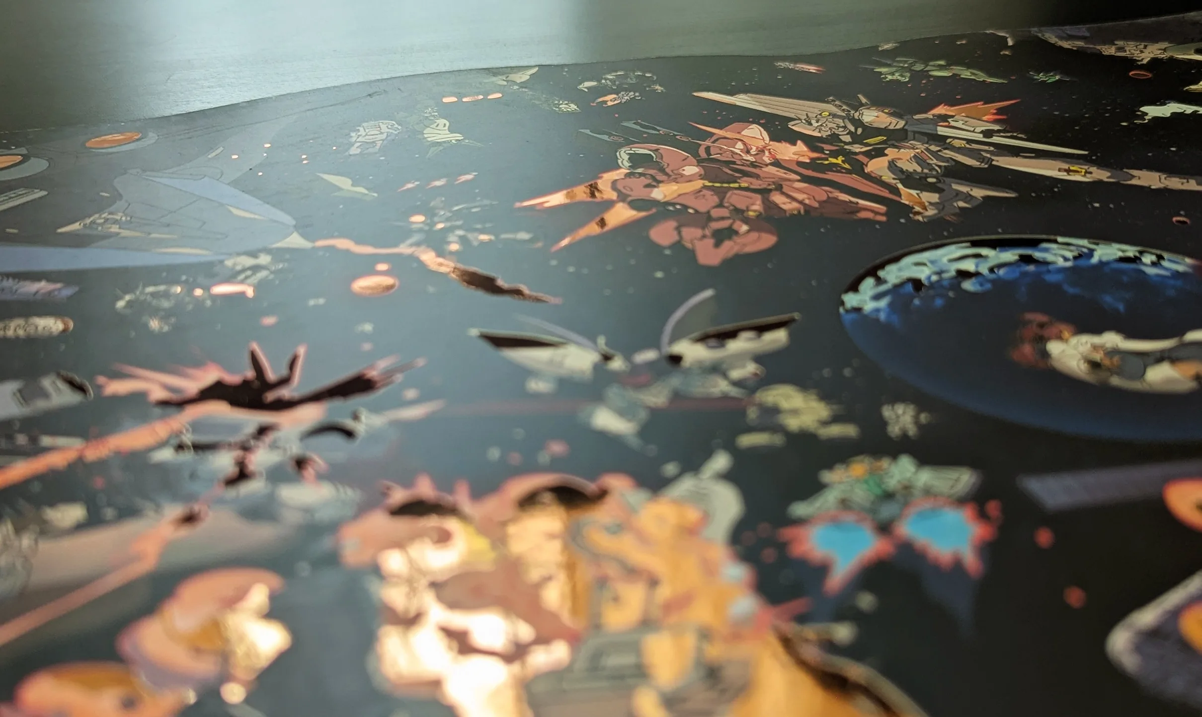 Gundam Worldmap Shiny Print – A3 Premium Foiled Poster - Image 3