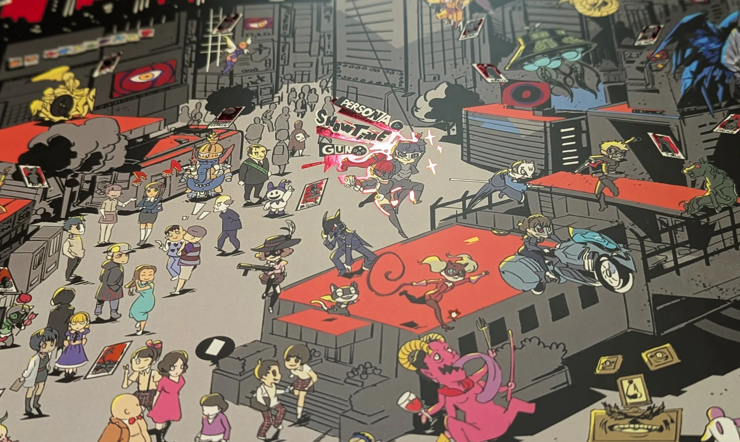 Persona Worldmap Shiny Print – A3 Premium Foiled Poster - Image 2