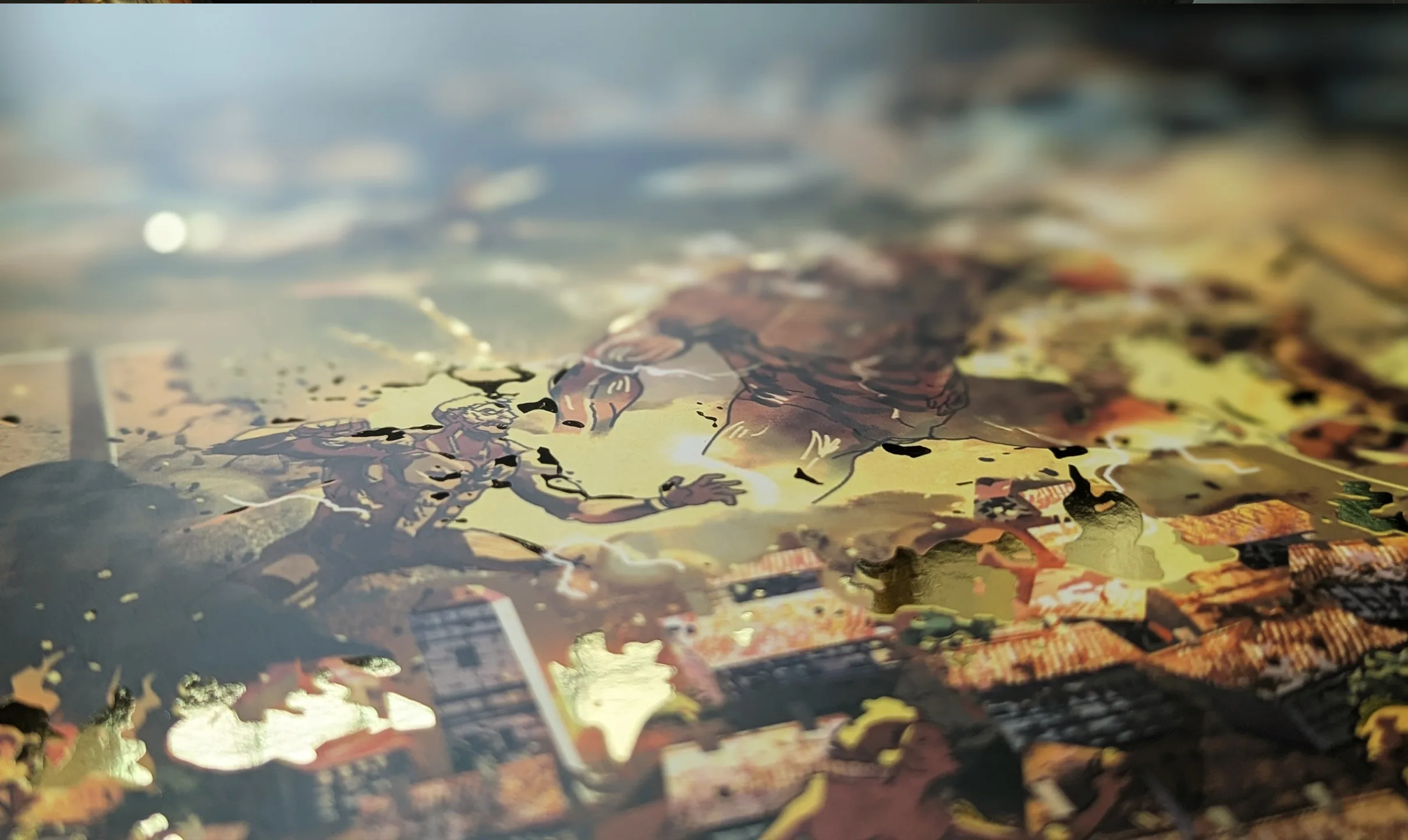 Attack on Titan Worldmap Shiny Print – A3 Premium Foiled Poster - Image 2