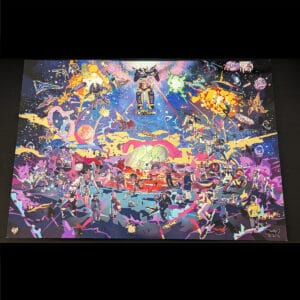 Gainax Worldmap Shiny Print – A3 Premium Foiled Poster