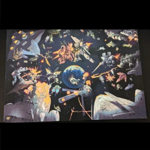 Gundam Worldmap Shiny Print – A3 Premium Foiled Poster