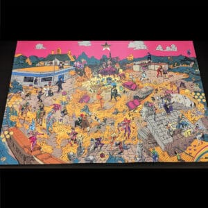 Jojo Worldmap Shiny Print – A3 Premium Foiled Poster