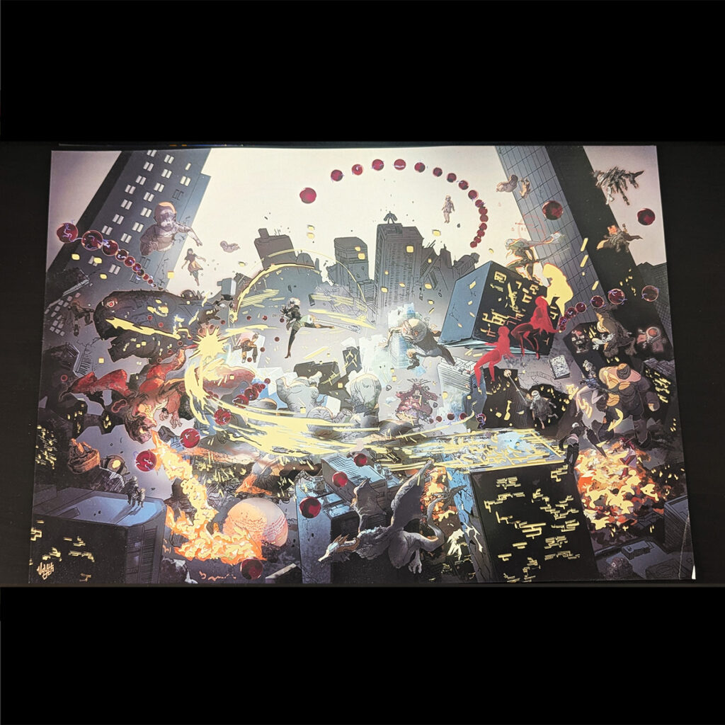Nier Worldmap Shiny Print – A3 Premium Foiled Poster
