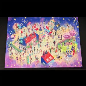 Sailor Moon Worldmap Shiny Print – A3 Premium Foiled Poster