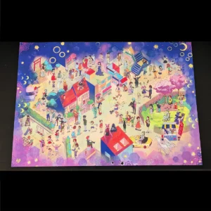 Sailor Moon Worldmap Shiny Print – A3 Premium Foiled Poster